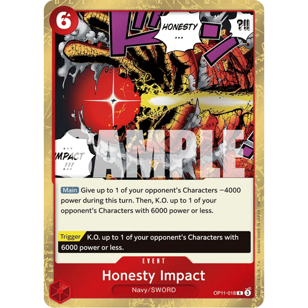 Honesty Impact (OP11-018) - A Fist of Divine Speed Foil
