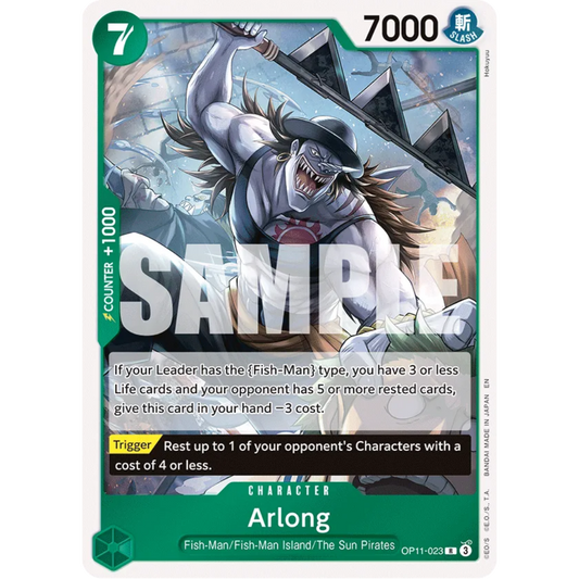 Arlong (OP11-023) - A Fist of Divine Speed Foil