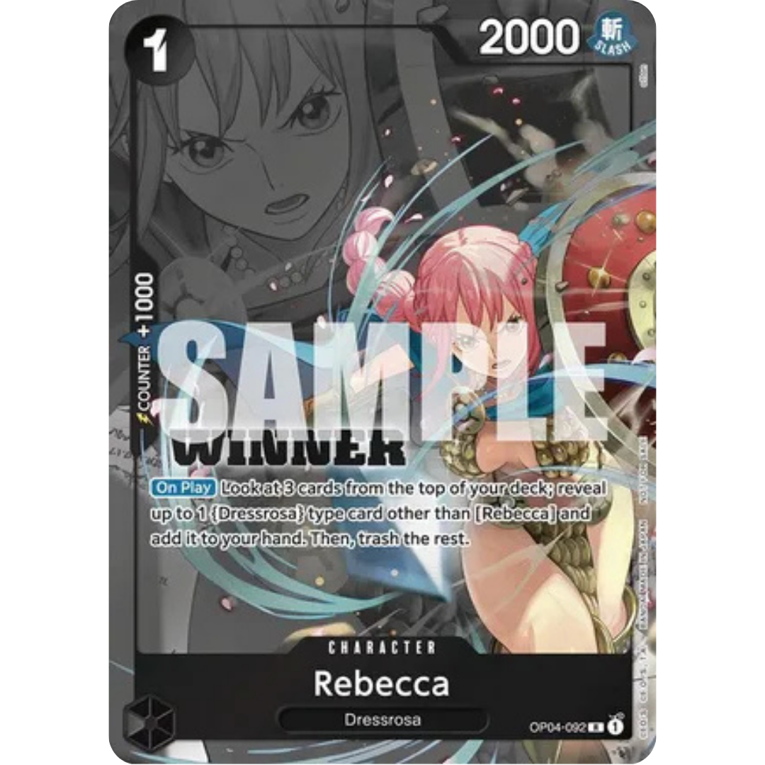 Rebecca (Winner Pack 2025 Vol. 2) (OP04-092) - One Piece Promotion Cards Foil