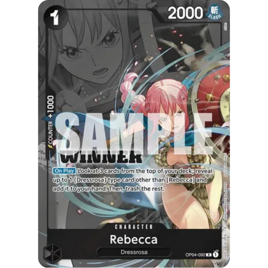 Rebecca (Winner Pack 2025 Vol. 2) (OP04-092) - One Piece Promotion Cards Foil