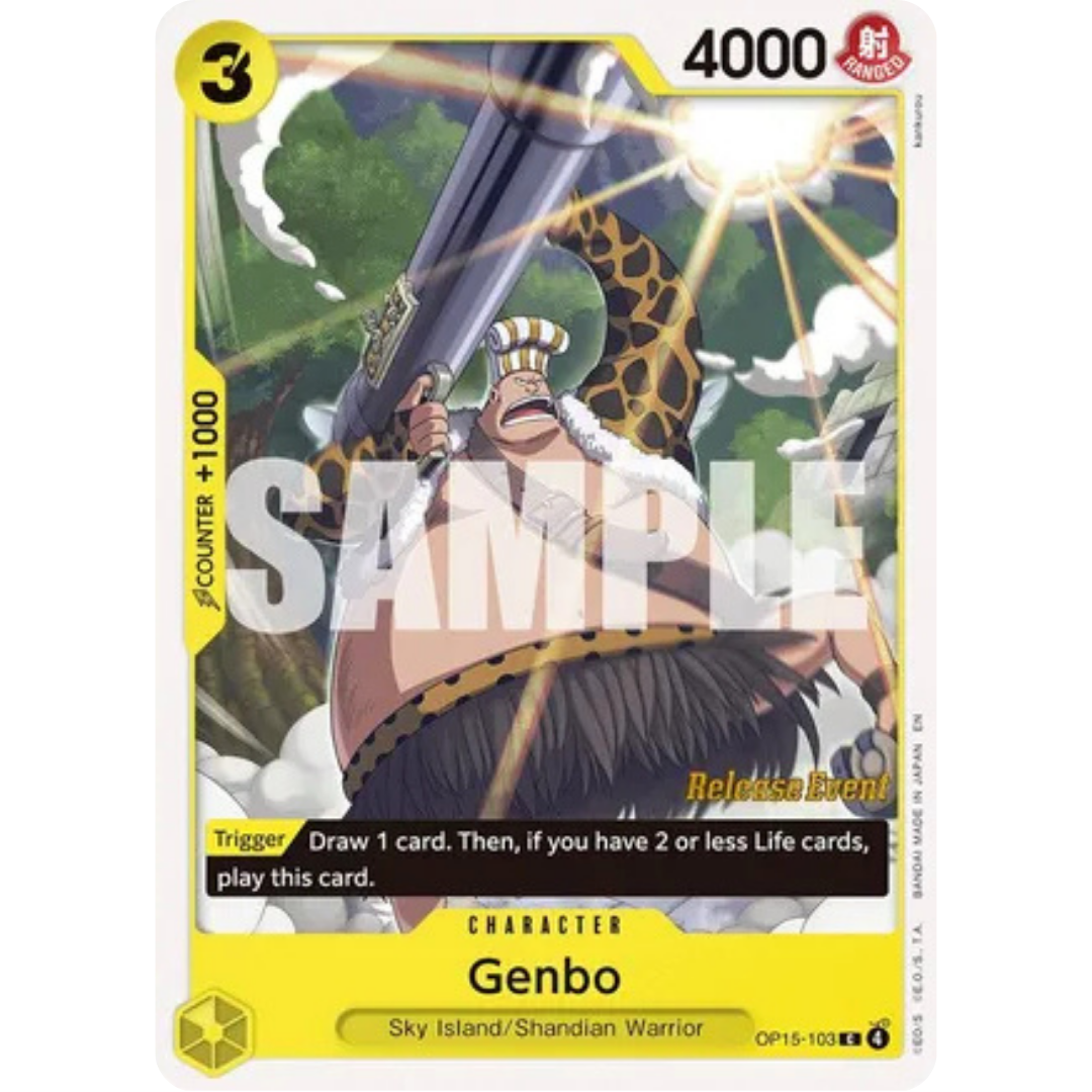 Genbo (OP15-103) - Adventure on Kami's Island Release Event Cards