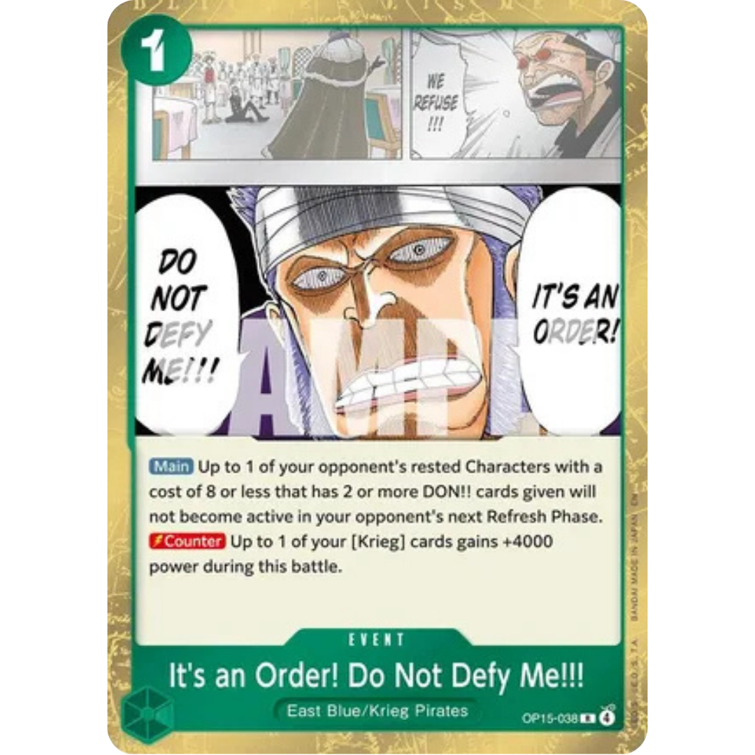 It's an Order! Do Not Defy Me!!! (OP15-038) - Adventure on Kami's Island Foil