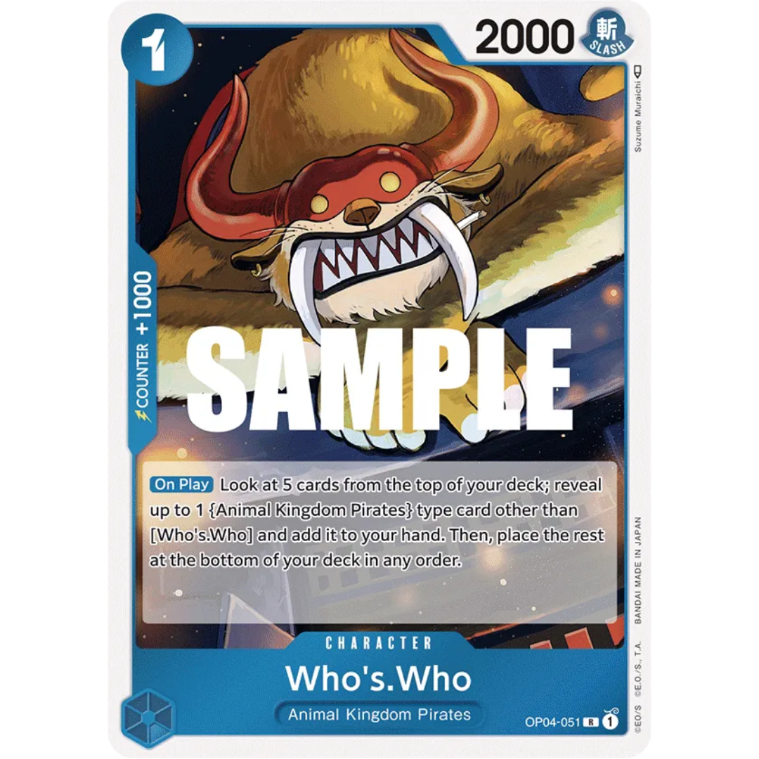 Who's.Who (OP04-051) - Kingdoms of Intrigue Foil