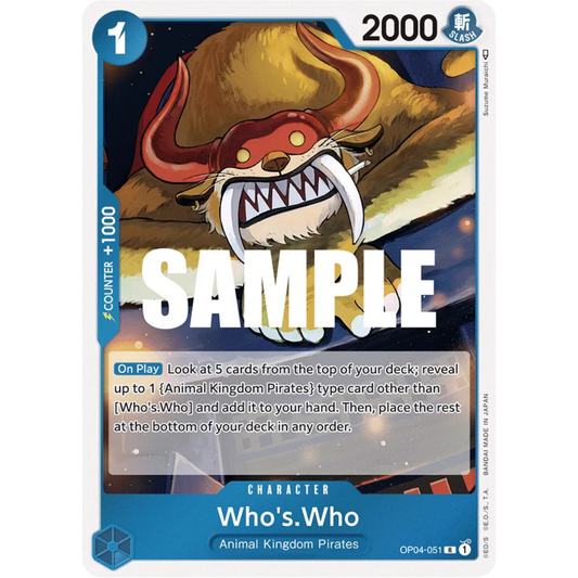 Who's.Who (OP04-051) - Kingdoms of Intrigue Foil