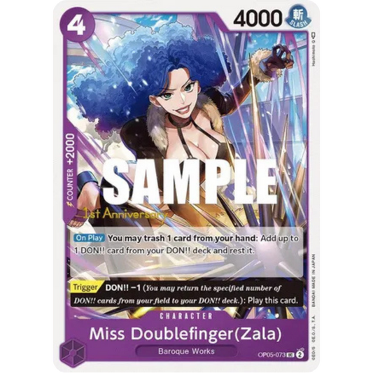 Miss Doublefinger(Zala) (OP05-073) - Awakening of the New Era: 1st Anniversary Tournament Cards