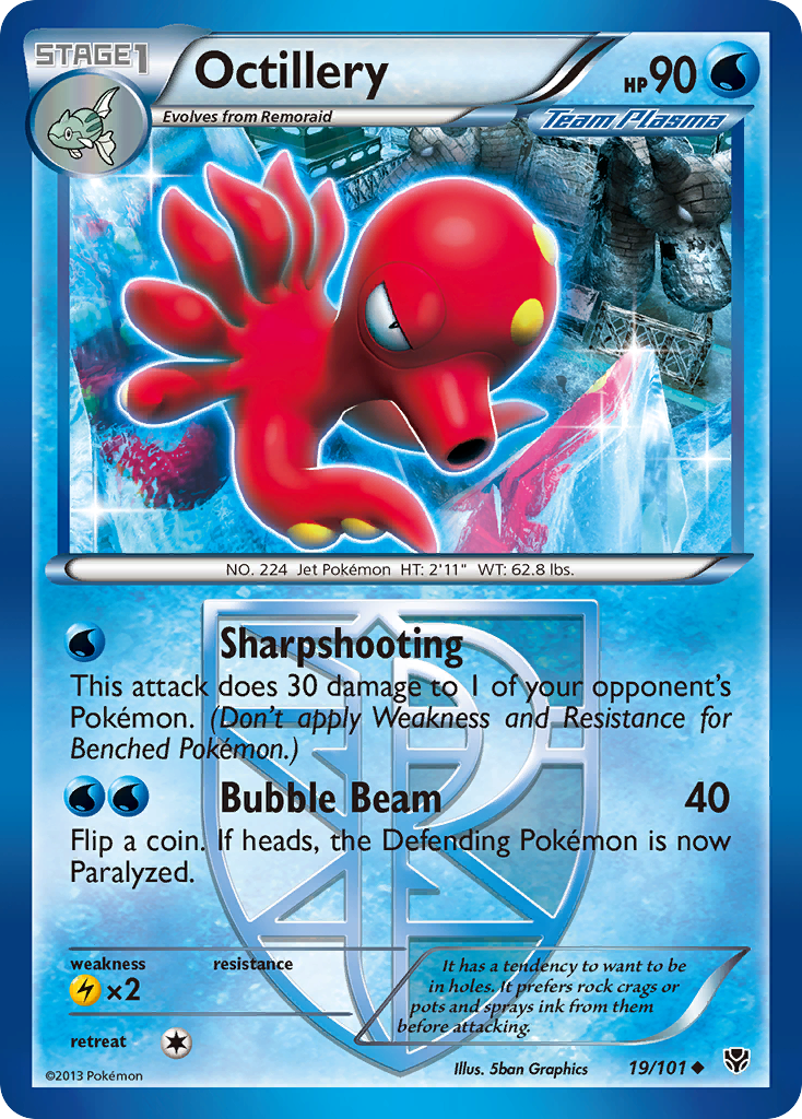 Octillery (Team Plasma) 019  Plasma Blast - Uncommon