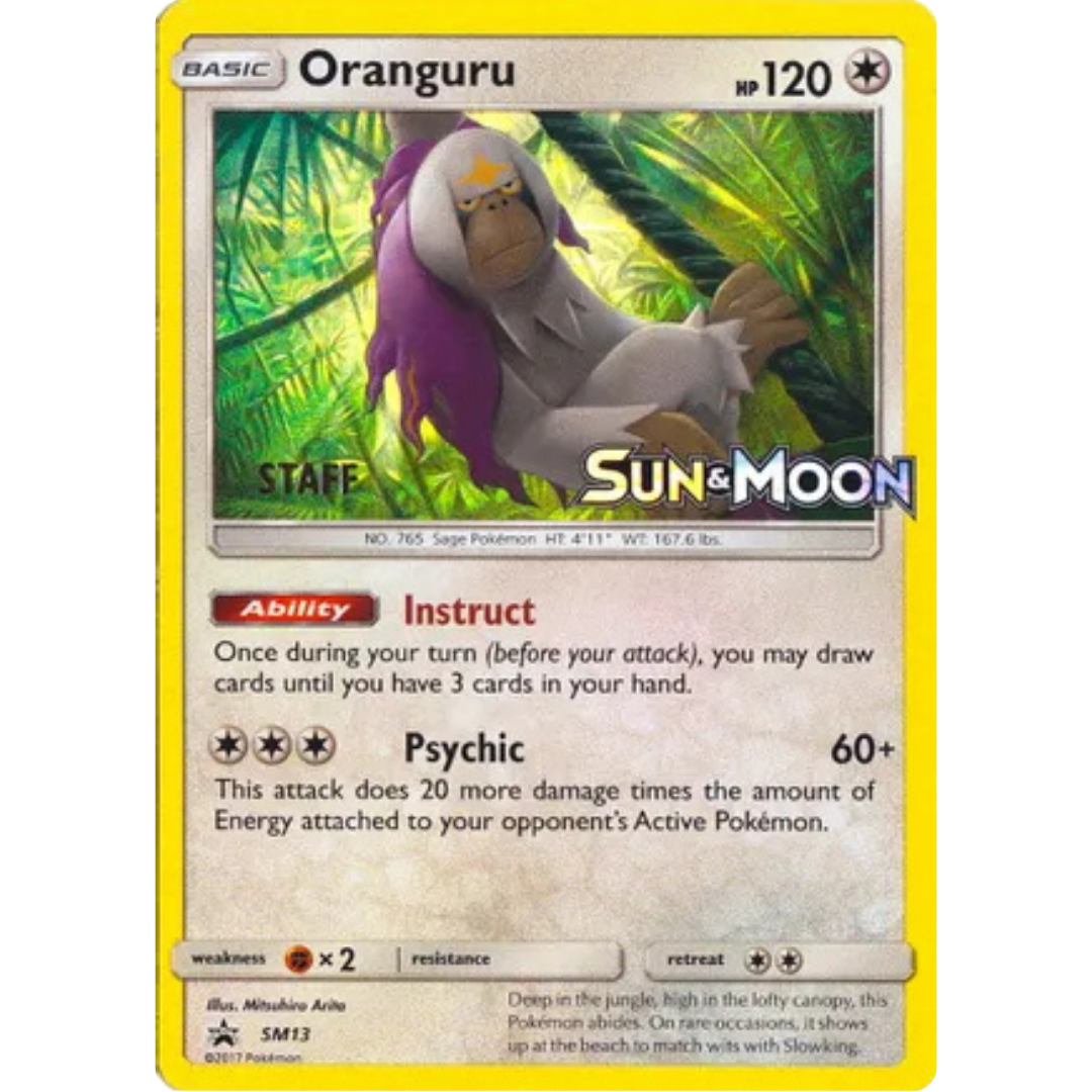 Oranguru - SM13 (Prerelease) [Staff]  - Holofoil SM Promos - Promo