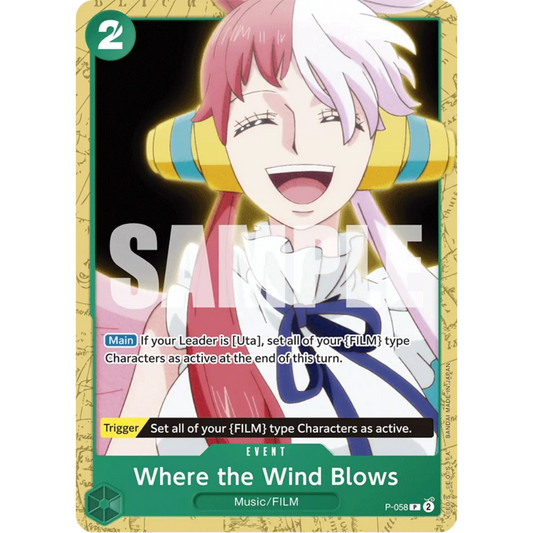 Where the Wind Blows (P-058) - Starter Deck 16: GREEN Uta