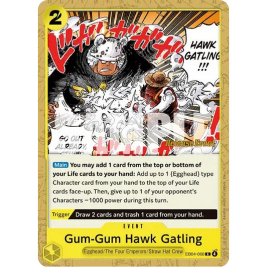 Gum-Gum Hawk Gatling (EB04-060) - Adventure on Kami's Island Release Event Cards