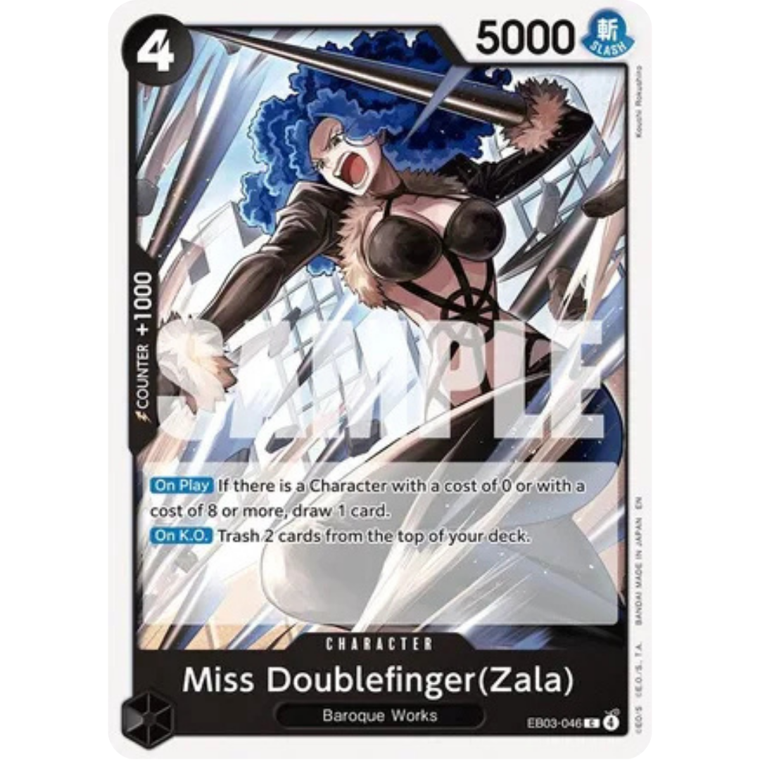 Miss Doublefinger(Zala) (EB03-046) - Extra Booster: One Piece Heroines Edition