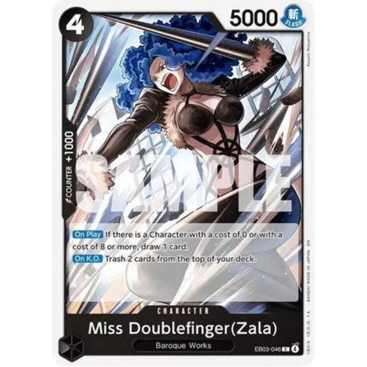 Miss Doublefinger(Zala) (EB03-046) - Extra Booster: One Piece Heroines Edition