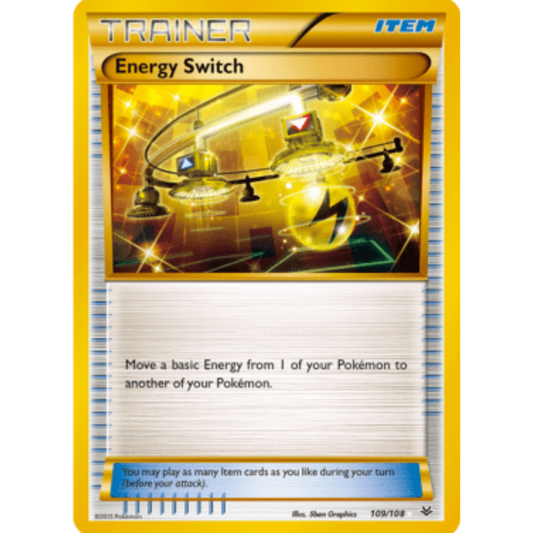 Energy Switch 109/108  - Holofoil XY  Roaring Skies - Secret Rare