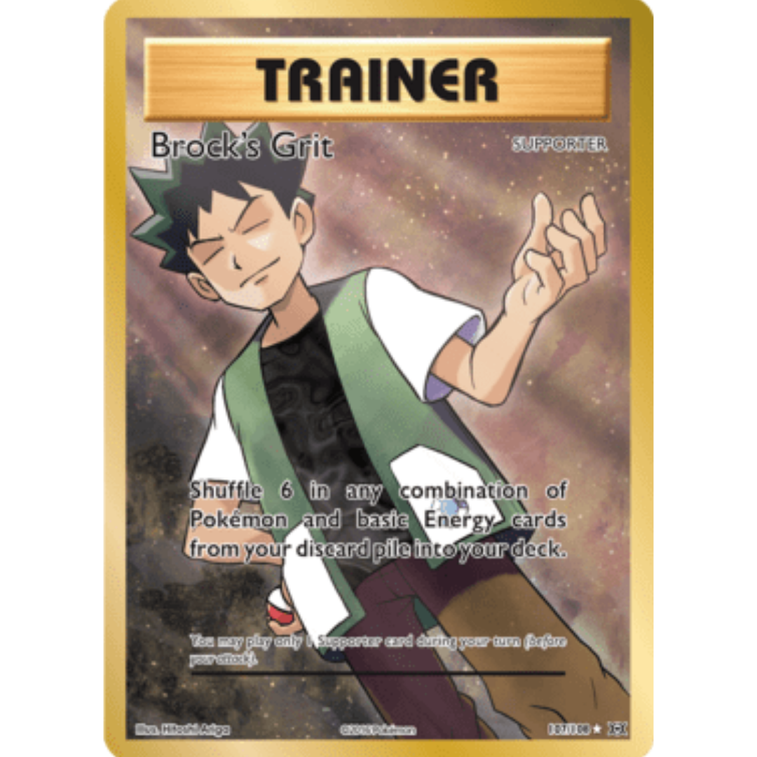 Brock's Grit (Full Art) 107  - Holofoil XY  Evolutions - Ultra Rare
