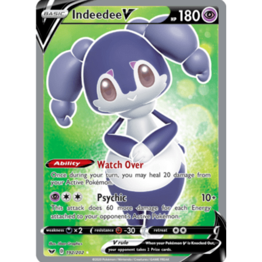 Indeedee V (192/202) [Sword & Shield: Base Set]