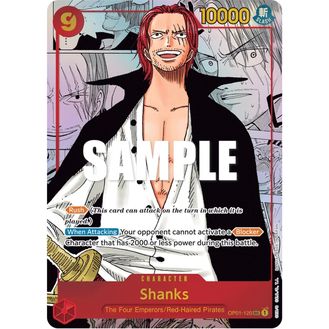 Shanks (Parallel) (Manga) (Alternate Art) (OP01-120) - Romance Dawn Foil