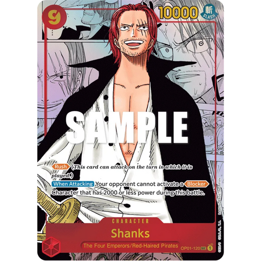 Shanks (Parallel) (Manga) (Alternate Art) (OP01-120) - Romance Dawn Foil