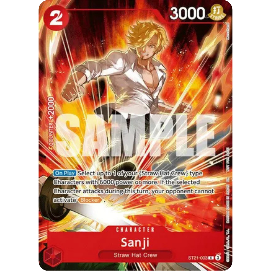 Sanji (Welcome Pack 2026 Vol.1) (ST21-003) - One Piece Promotion Cards