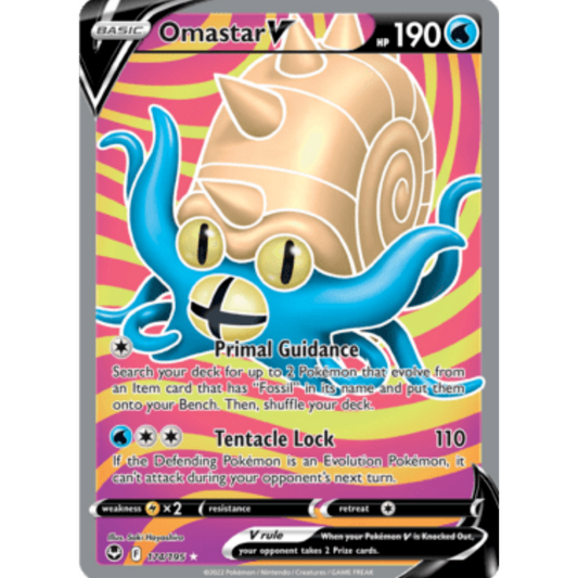 Omastar V (174/195) [Sword & Shield: Silver Tempest]