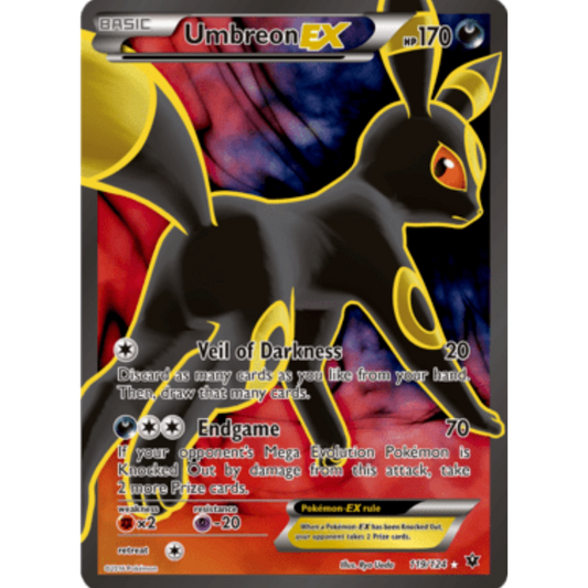 Umbreon EX (Full Art) 119/124  - Holofoil XY  Fates Collide - Ultra Rare