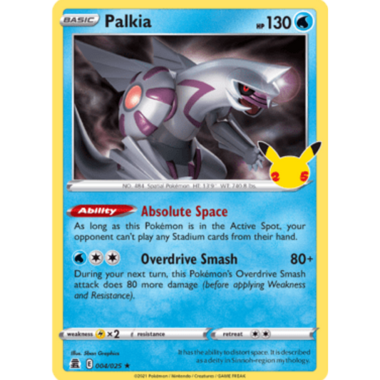 Palkia 004/025  - Holofoil Celebrations - Holo Rare