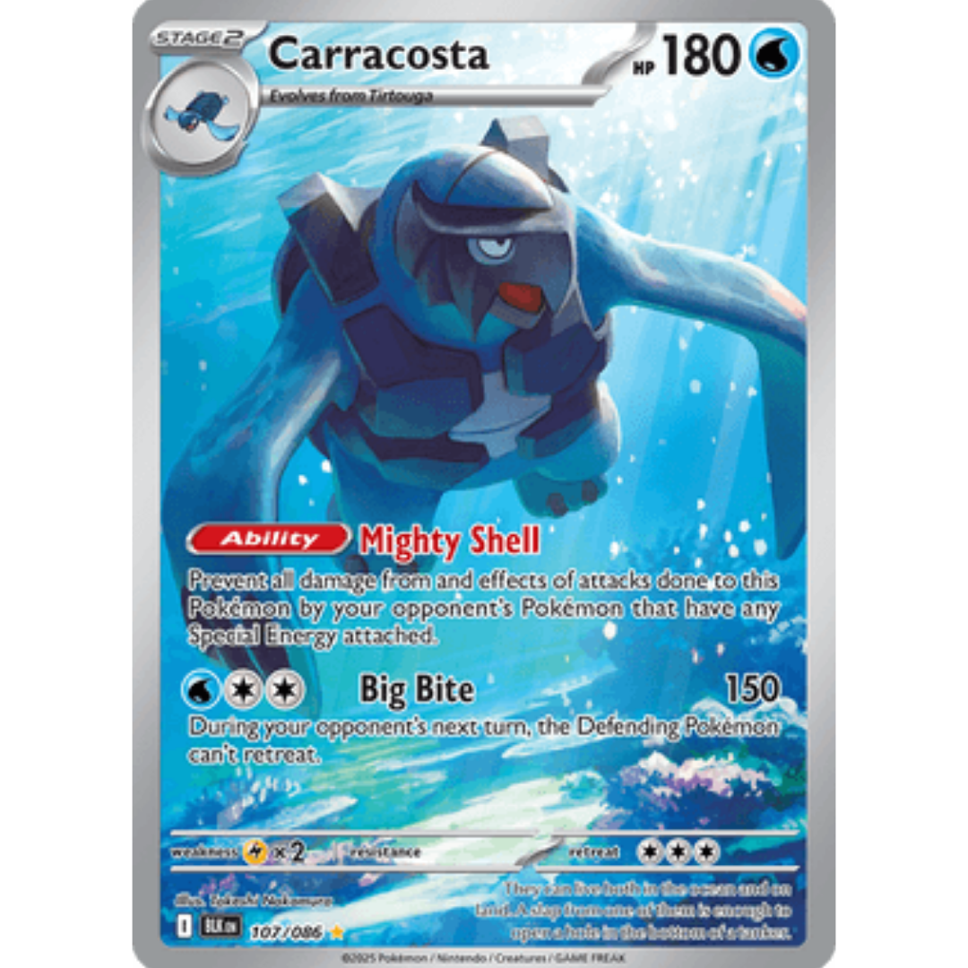 Carracosta 107/086  - Holofoil SV Black Bolt - Illustration Rare
