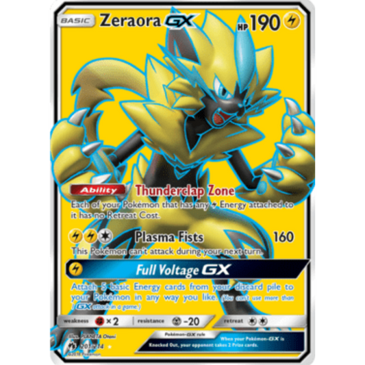 Zeraora GX (Full Art) 201  - Holofoil SM  Lost Thunder - Ultra Rare