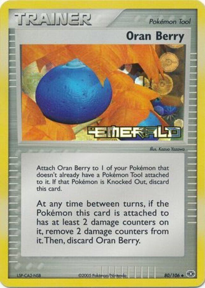 Oran Berry  - Reverse Holofoil Emerald - Uncommon