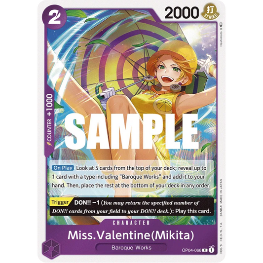 Miss.Valentine(Mikita) (OP04-066) - Kingdoms of Intrigue Foil