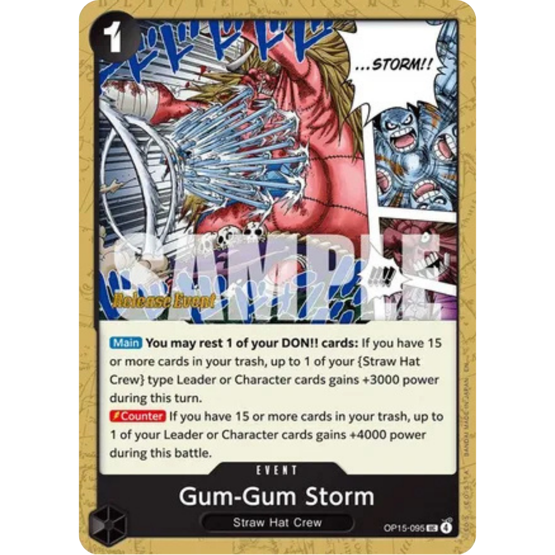Gum-Gum Storm (OP15-095) - Adventure on Kami's Island Release Event Cards