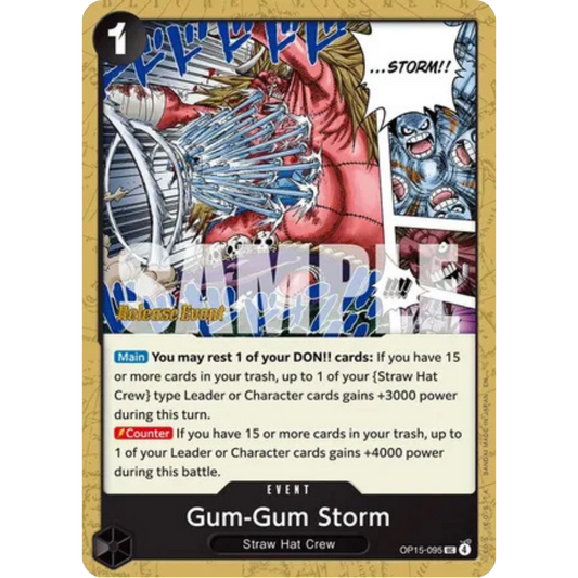 Gum-Gum Storm (OP15-095) - Adventure on Kami's Island Release Event Cards