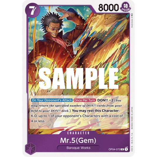 Mr.5 (Gem) (OP04-072) - Kingdoms of Intrigue Foil