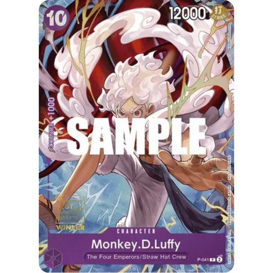 Monkey.D.Luffy (041) (1st Anniversary Tournament) (P-041) - One Piece Promotion Cards Foil