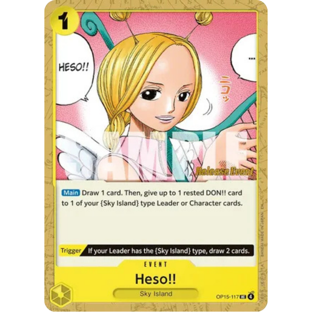 Heso!! (OP15-117) - Adventure on Kami's Island Release Event Cards