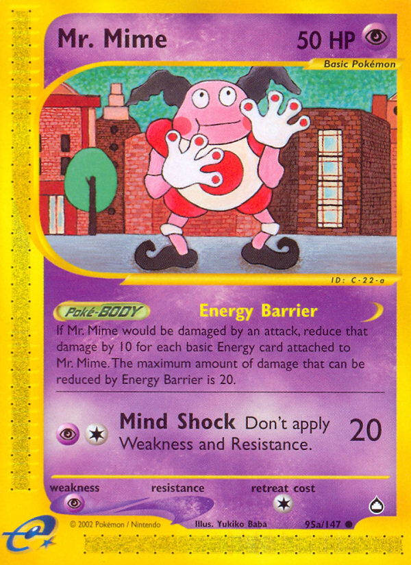 Mr. Mime (95a) 95a/147  Aquapolis - Common