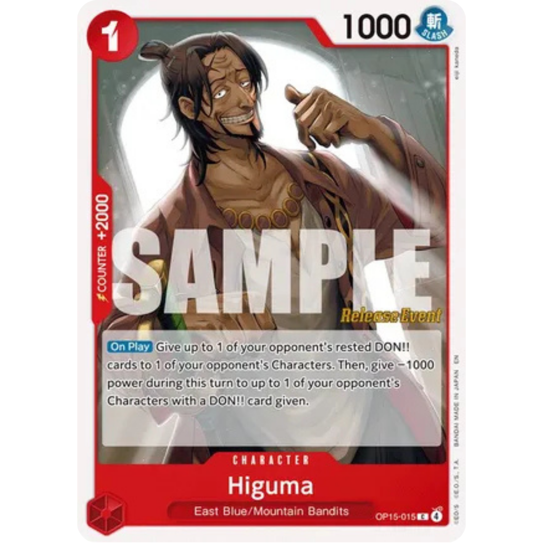 Higuma (OP15-015) - Adventure on Kami's Island Release Event Cards