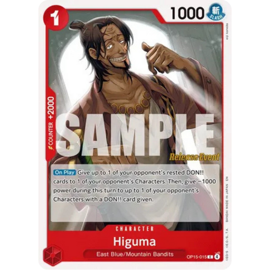 Higuma (OP15-015) - Adventure on Kami's Island Release Event Cards