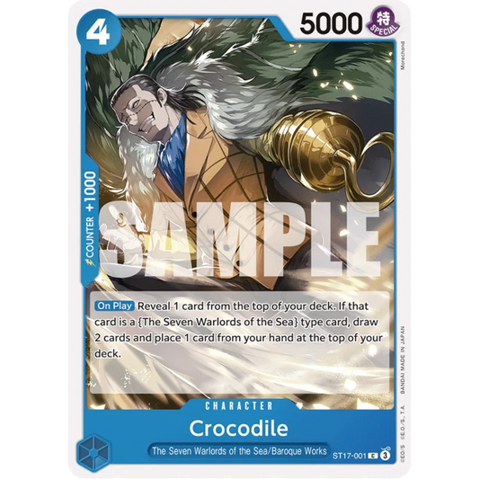 Crocodile (ST17-001) - Starter Deck 17: BLUE Donquixote Doflamingo