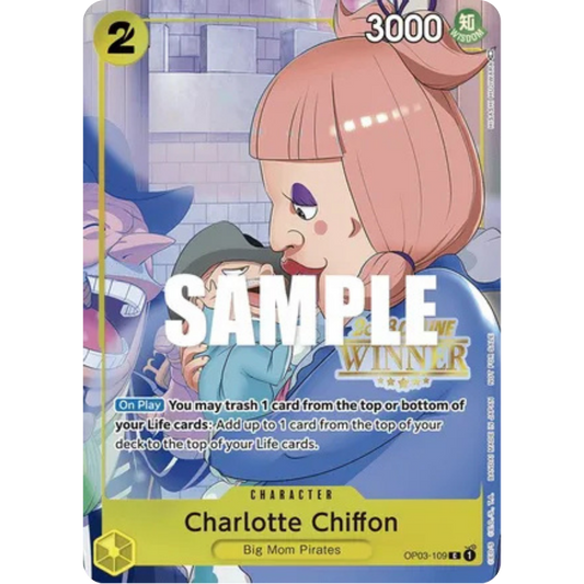 Charlotte Chiffon (Online Regional 2023) [Winner] (OP03-109) - One Piece Promotion Cards Foil