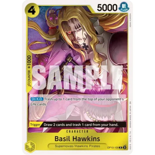 Basil Hawkins - OP10-109 (Reprint) (OP10-109) - Premium Booster -The Best- Vol. 2