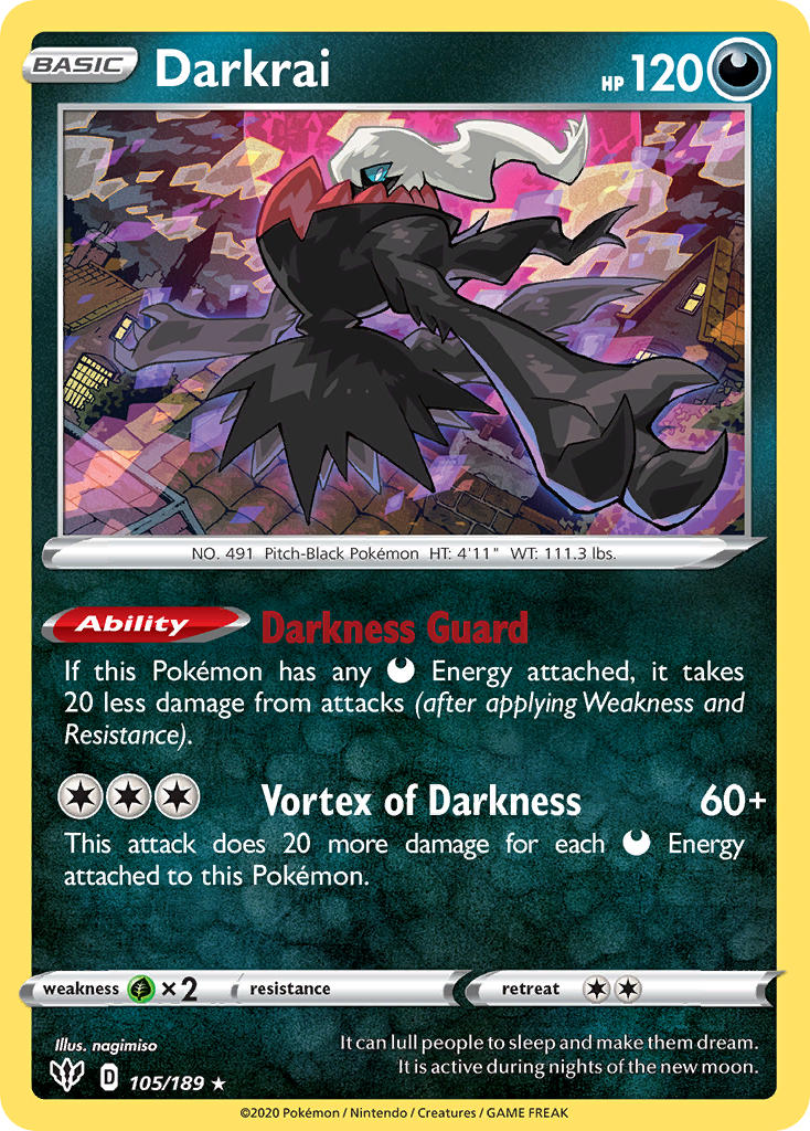 Darkrai - 105/189/189  Deck Exclusives - Rare