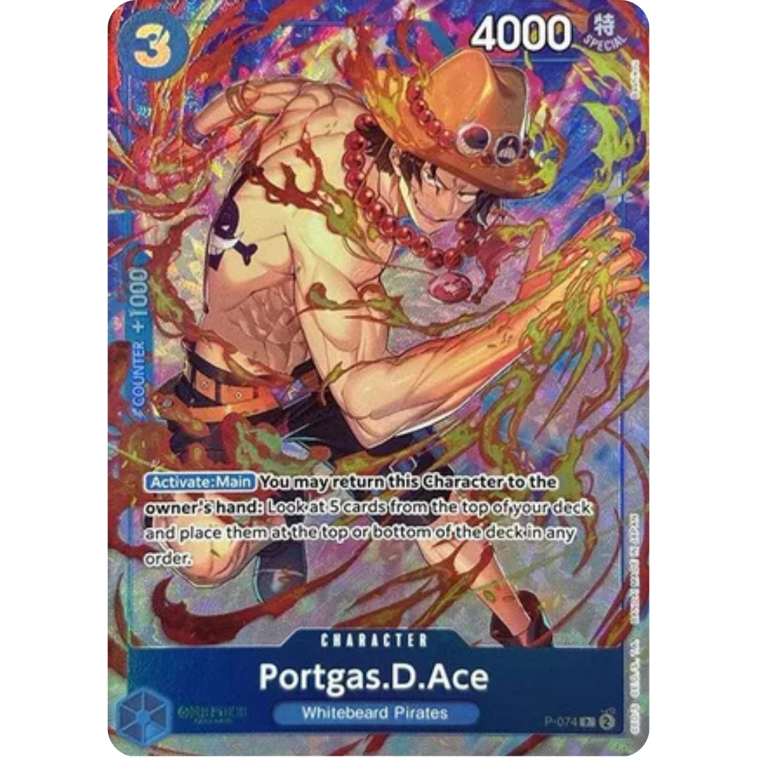 Portgas.D.Ace (Premium Card Collection -Best Selection Vol. 3-) (P-074) - One Piece Promotion Cards Foil