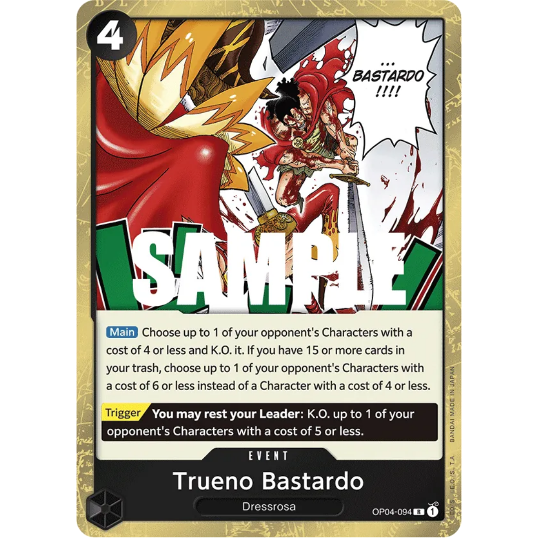 Trueno Bastardo (OP04-094) - Kingdoms of Intrigue Foil