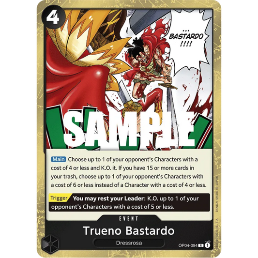 Trueno Bastardo (OP04-094) - Kingdoms of Intrigue Foil