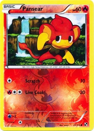 Pansear 021/114  - Reverse Holofoil Miscellaneous Cards & Products - Promo