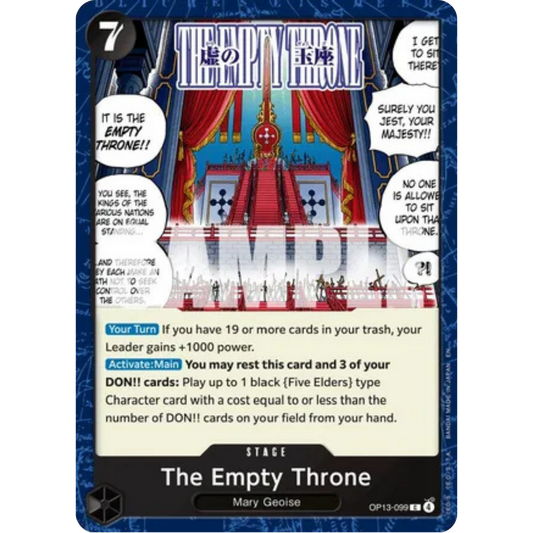 The Empty Throne (OP13-099) - Carrying On His Will