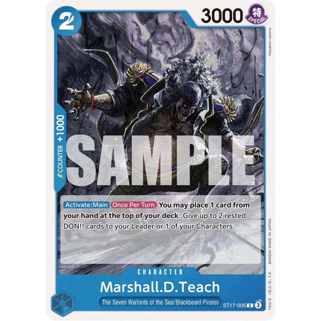Marshall.D.Teach (ST17-005) - Starter Deck 17: BLUE Donquixote Doflamingo
