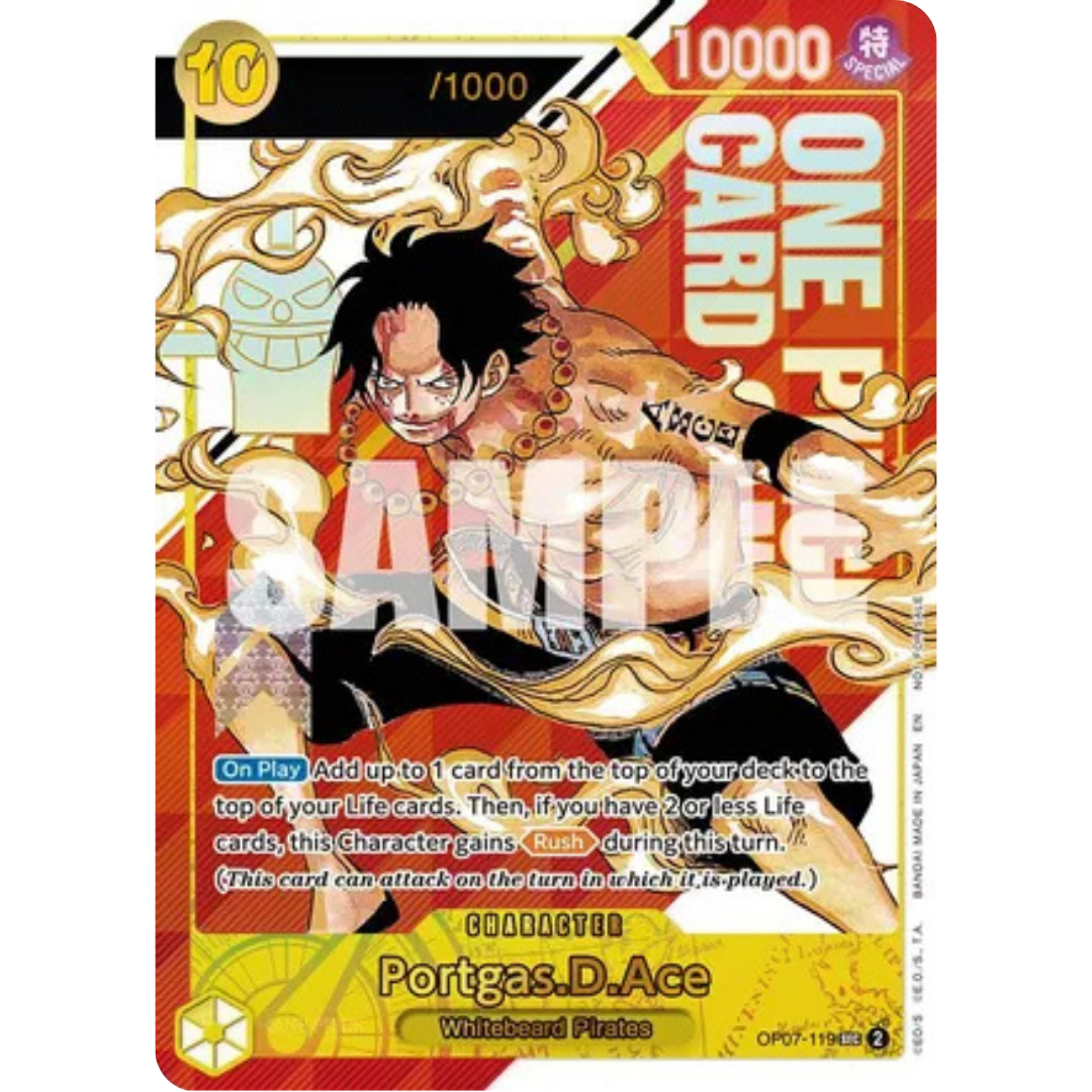Portgas.D.Ace (Serial Numbered) (OP07-119) - One Piece Promotion Cards Foil