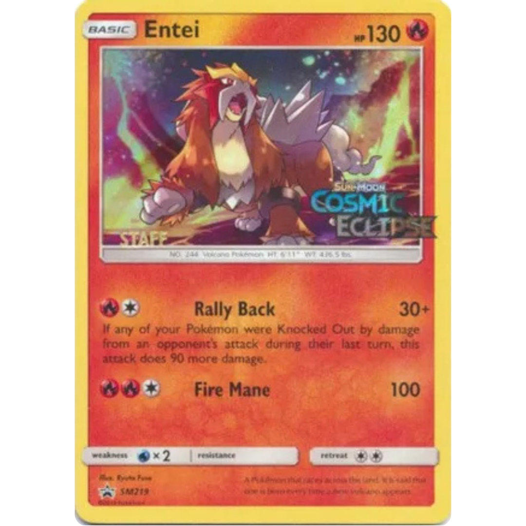 Entei - SM219 (Prerelease) [Staff]  - Holofoil SM Promos - Promo