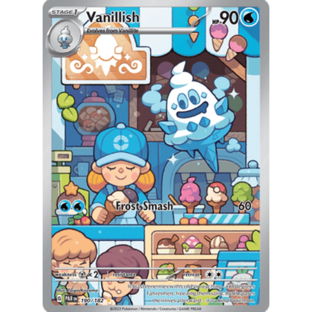 Vanillish 190/182  - Holofoil SV04 Paradox Rift - Illustration Rare