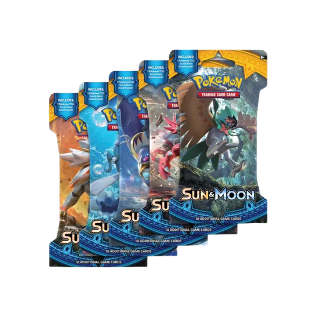 Sun & Moon Sleeved Booster Pack Art Bundle [Set of 5]